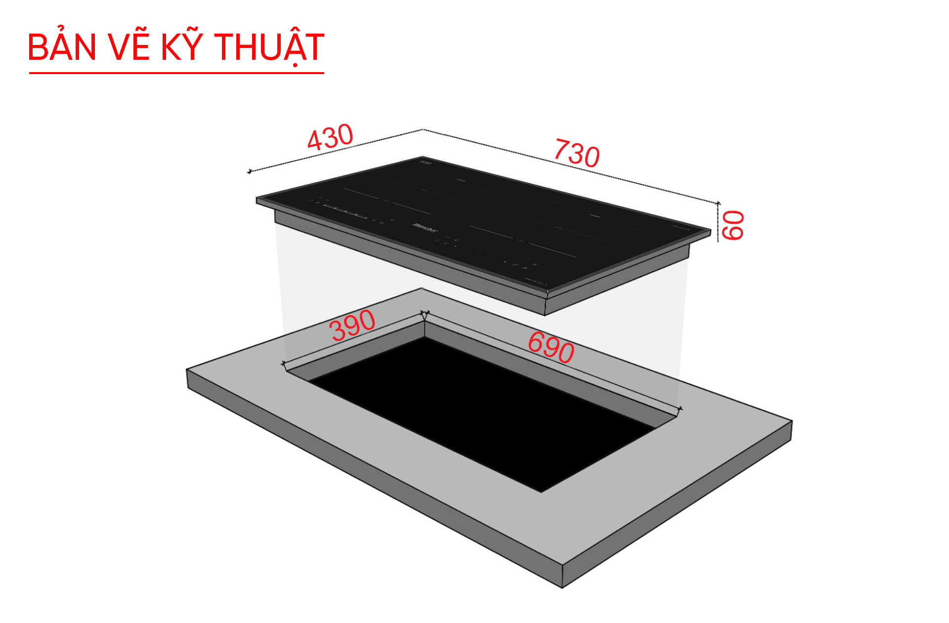 Bếp từ đôi Hubscher Model: IHC-6263.TL
